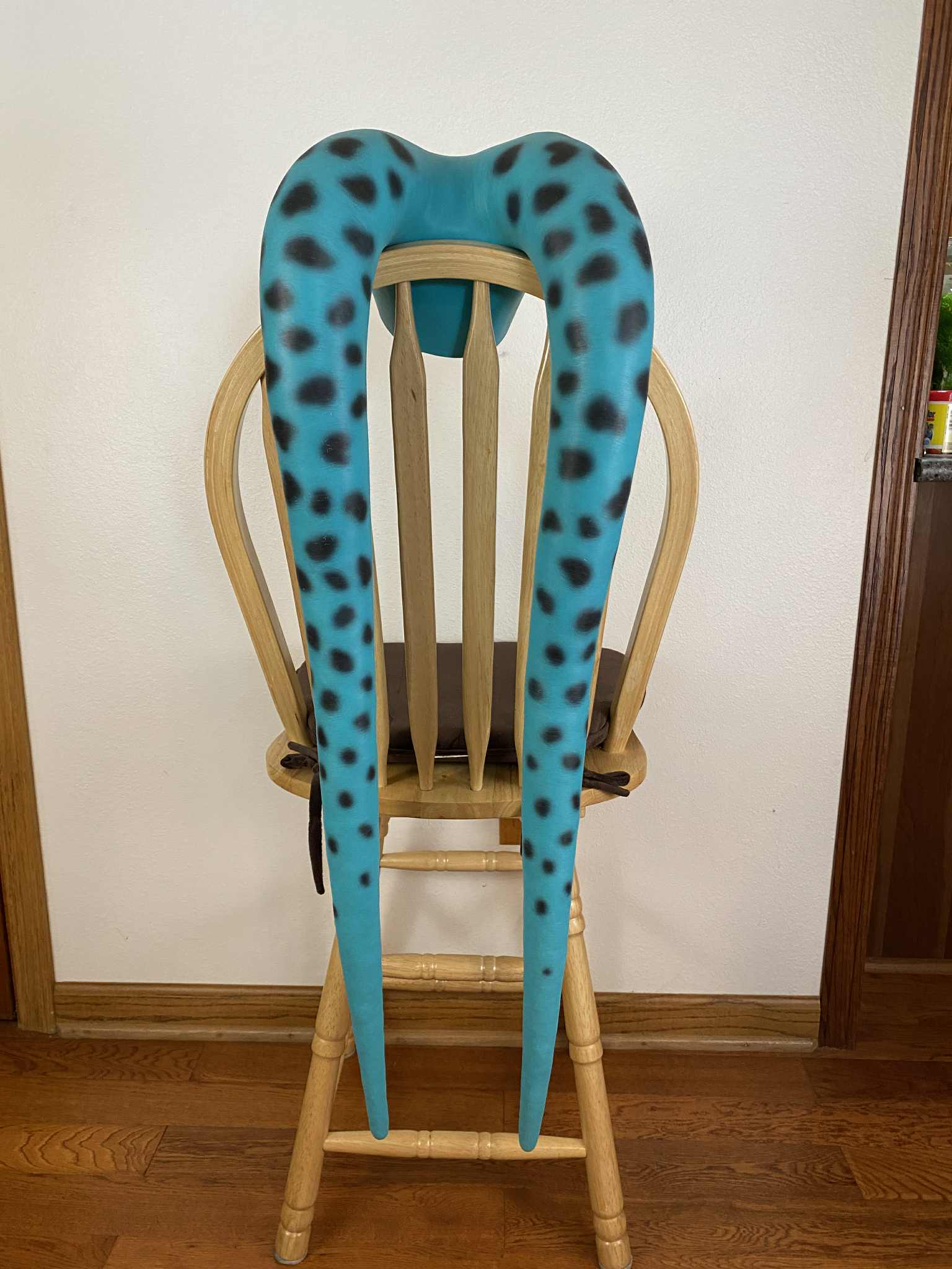 Ready To Ship:  Long Mehron Teal with Spots