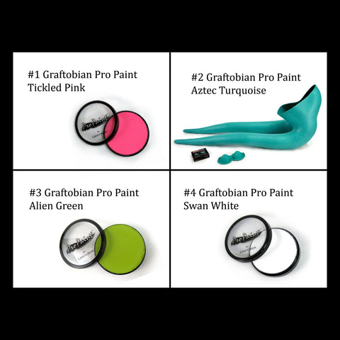 Graftobian Pro Paint SILICONE Twi'lek Headpieces - Medium Length